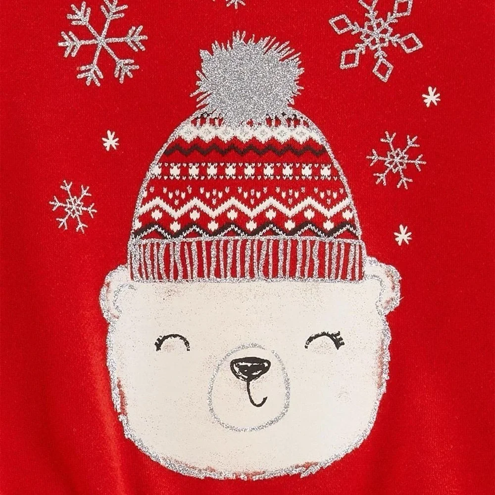 Baby Girl Carter's 2-Piece Polar Bear Fleece Top & Leggings Set size 9 Months